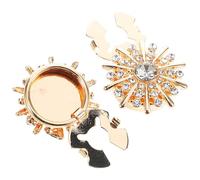 HORIALENCE Couvre-boutons de Manchette Recouverts de Cristaux pour Chemises Femme, 1 Paire en Alliage, Décorations Élégantes pour Événements Formels et Mariages, Accessoires Bijoux Raffinés
