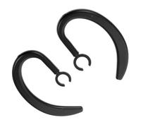 HORIALENCE Crochets d'oreille Fixation Facile Ergonomiques en Caoutchouc Noir Lot de 2 et Forme Adaptée pour Écouteurs pour Entraînement et Rangement Paquet