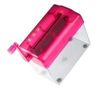 HORIALENCE Destructeur Manuel Compact A4 Déchiqueteuse Portable Rouge pour Bureau Et Maison Outil De Déchiquetage Pratique pour Documents Et Cartes Accessoire De Bureau Résistant à l'usure
