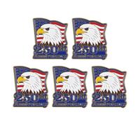 HORIALENCE Ensemble de 5 tête d'aigle, décorative d'anniversaire, bijoux patriotiques pour le 4 juillet 2026, commémoration du 250e anniversaire de l'indépendance des États-Unis.