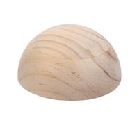 HORIALENCE Ensemble de Moules en Bois de Pin Beige Demi-rond Géométrique, Outil de Formage de Céramique Prise Confortable, pour Projets en Céramique et Cours D'art