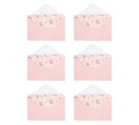 HORIALENCE Ensemble de Papeterie à Lettres Vintage en Papier Rose Compactes Design Délicat et Style Simple pour Fête et Vacances