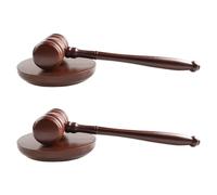 HORIALENCE Ensemble Marteau de Cour et Bloc sonore - Kit de Marteau en Bois pour Les Professionnels du Droit, Les Discours publics, la Pratique étudiante, Les Ventes aux enchères et comme Objet de