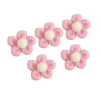HORIALENCE Épingles à Ornement Broches en Feutre Adorables Forme Fleur Lot de 5 Accessoires Chics pour Garçon Fille pour Foulards et Chapeaux