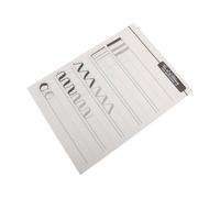 HORIALENCE Feuilles D'exercices de Calligraphie Anglaise, Cahier D'art Font, Papier Blanc en Papier, Portable, Haute Résistance, pour Personnaliser Votre Paquet à Main