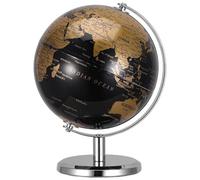 HORIALENCE Globe terrestre rotatif de 20 cm avec support en métal pour bureau et salle de classe - Outil pédagogique de géographie - Indispensable pour les enseignants