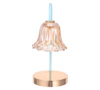 HORIALENCE Kit D'abat-Jour pour Lampe à Parfum Huile Essentielle Pied en Fer et Verre, Diffuseur Décoratif pour Moments de Détente et Décoration Intérieure
