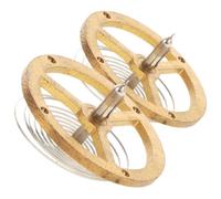 HORIALENCE Kit de 2 Pièces Balancier pour Horloge Mécanique Ancienne, Roue de Balancier de Rechange en Métal Solide, Pièces de Réparation Horlogerie DIY, Compatible Montres Pendules,