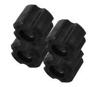 HORIALENCE Kit de 4 Bagues de Palier pour Tondeuse à Gazon Compatibles Tubes en Aluminium 26mm et 28mm, Accessoires Universels en Pe Noir pour Débroussailleuse et Outils de Jardin