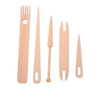 HORIALENCE Kit Outils de Tissage pour Métier à Tisser Peigne avec Navette Bobine et Aiguilles Ergonomiques pour Tapisserie et Tricotage Manuel