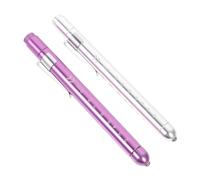HORIALENCE Lampe Stylo Médicale Portable en Alliage Argenté Compacte LED Lampe Torche Électrique Couleur Aléatoire pour Médecins et Infirmières pour Éclairage Médical