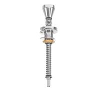 HORIALENCE Lance Bille Tige de Traction pour Machine à Flipper en Alliage Argenté, Levier de Flipper Stable et Lisse pour Home Entertainment et Loisirs