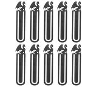 HORIALENCE Lot de 10 marque-pages dragon pour Halloween : marque-pages noirs en PET, motif dessin animé fantastique, pour la lecture de manuels scolaires et de romans - Cadeaux d'Halloween