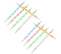 HORIALENCE Lot de 10 Outils de Traçage en Papier Carbone et Stylets à Double Extrémité en Acrylique et Métal pour Poterie et Argile, pour Art du Gaufrage en Atelier