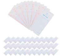 HORIALENCE Lot de 100 Cartes de Pointage en Papier pour Bureau, Design Flexible et Finition Soignée, Feuilles de Présence Pratiques pour Usage Hebdomadaire ou Mensuel