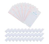 HORIALENCE Lot de 100 Cartes de Pointage en Papier pour Employés, Usage Pratique et Enregistrement, Adaptées aux Bureaux et Lieux de Travail