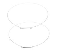 HORIALENCE Lot De 2 Anneaux Ressorts De Porte Pour Joint De Lave-linge, Bagues De Serrage En Fil Acier Inoxydable 36 Cm, Pièces De Rechange Pour Machine à Chargement Frontal, Étanchéité Renforcée