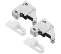 HORIALENCE Lot de 2 loquets à rouleau pour armoire, quincaillerie de fermeture de porte par simple pression, poignée de tiroir à ouverture invisible pour armoires de placard style 2