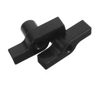 HORIALENCE Lot de 2 vis à main à tête M8 - Vis à tête traversante - filetées à serrage manuel pour la fixation sécurisée de projecteurs de scène, de concerts et de fêtes (noir)