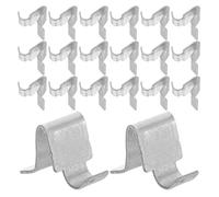 HORIALENCE Lot de 20 Clips de Support d'étagère : Supports d'étagère Robustes en métal, Clips de Fixation pour étagères en Bois, bibliothèques de Cuisine et armoires.