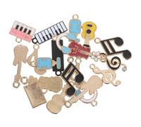 HORIALENCE Lot de 20 Pendentifs en Alliage de Note de Musique, Breloques Robustes et Multifonctions pour Création de Bijoux et Projets de Bricolage
