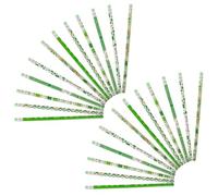 HORIALENCE Lot de 24 Crayons à Dessin en Bois Décorés Thème Saint-patrick Gomme, Faciles à Tailler et Résistants, pour Écrire et Dessiner Collège