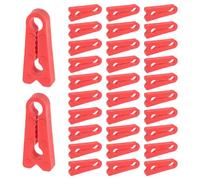 HORIALENCE Lot de 40 Amortisseurs de Butée de Portière de Voiture en Caoutchouc Rouge, Coussin Anti-bruit et Résistant aux Intempéries pour Usage Quotidien et Voyage