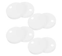 HORIALENCE Lot de 8 cache-vis de WC, 65 mm, en plastique, pour boulons de siège de WC - Pièces de rechange pour charnière supérieure à dégagement rapide