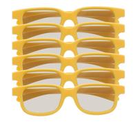HORIALENCE Lunettes 3D en Plastique Léger pour Garçon et Filles Lot de 6 pour Visionnage de Films la Maison et Interaction Familiale