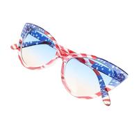 HORIALENCE Lunettes De Soleil Cat Eye Avec Motifs De Drapeau Américain Accessoires Patriotiques Pour Juillet Et Autres Événements Confortables Et