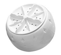 HORIALENCE Machine à Laver Portable à Turbine Blanche, Mini Lave-linge Automatique pour Sous-vêtements, Linge de Camping-car et Voyage, Économie D’énergie, Compatible Évier, Utilisation