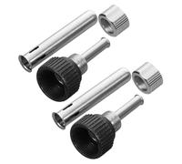 HORIALENCE Manchons de Poignée à Souder en Acier Inoxydable, Lot de 6 Pièces, Compatibles Différents Modèles de Fer à Souder, pour Usage en Atelier de Soudure Métal