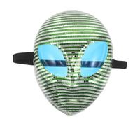 HORIALENCE Masque miroir disco amusant pour Halloween - Masque intégral effrayant et original - Couvre-visage futuriste pour carnaval, bal masqué, rave, soirées cosplay