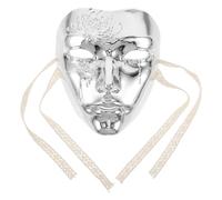 HORIALENCE Masque Steampunk intégral - Masque mécanique argenté vintage pour bal masqué punk, accessoires de cosplay