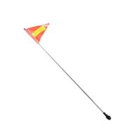 HORIALENCE Mât de drapeau de bateau léger avec support crocodile, mât de petit bateau compact pour pêche et exploration, accessoire de sécurité nautique pour kayak en extérieur