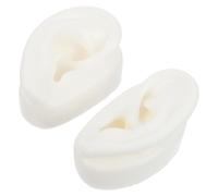 HORIALENCE Modèle D'oreille Artificielle en Silicone Réaliste, Taille L, pour Présentation de Boucles D'oreilles à Clous, Accessoire de Vitrine et Démonstration Auditif, Outil