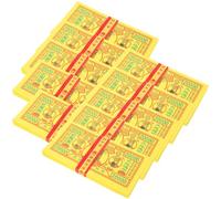 HORIALENCE Papier Monnaie Funéraire 350 Feuilles Argenté des Ancêtres en Papier pour Rituels et Offrandes 10 Carnets X 35 Feuilles Usage Funérailles et Cérémonies Traditionnelles