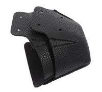 HORIALENCE Paquet de 1 Paire de Couvre-Chaussures en Cuir Noir pour Patins à roulettes, Embouts de Patins Remplaçables, Protection des Orteils Résistante, Accessoire Compatible pour Patinage