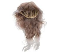 HORIALENCE Perruque mulet rockeur années 80 pour homme, perruque longue, bou et volumineuse en cheveux synthétiques, style rétro rock pour Halloween, cosplay, soirée à thème années 80,