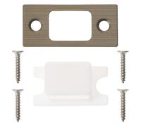 HORIALENCE Plaque de Renfort de Pêne Dormant Insertion Fluide et Performance Fiable en Acier Inoxydable Finition Antique pour Porte en Bois pour Verrouillage Intérieur