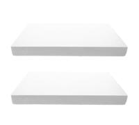 HORIALENCE Plaques de Mousse Blanche 2pcs pour Loisirs Créatifs et Modélisme, Décoration Micro Paysage, Outil Transformation Décor pour Maquettes Architecturales