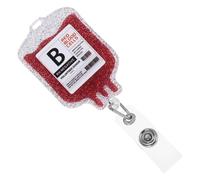 HORIALENCE Porte Badge Rétractable Acrylique avec Clip pour Infirmières et Médecins Support Multifonction pour Cartes Identité Pratique et pour Personnel Hospitalier
