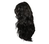 HORIALENCE Postiche Punk Rock Homme Années 80 Bouclée Noire Fibres Synthétiques Résistantes Chaleur Fête Déguisement Taille Unique