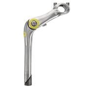 HORIALENCE Potence Argenté D'aluminium Alliage Réglable de Vélo en 22,2mm Support Sécurisé Posture de Conduite Confortable pour VTT et Vélos pour Terrains Variés et Longues Distances