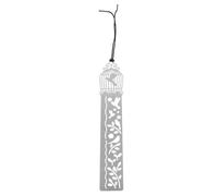 HORIALENCE Règle à Dessin en Métal Argenté Pochoir Créatif pour Scrapbooking, Design Unique Oiseaux et Cage, Outil Polyvalent pour Dessin et Œuvres D'art