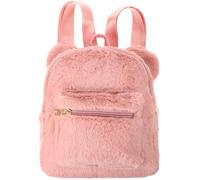 HORIALENCE Sac à Dos Oreilles D'ours en Peluche Rose pour Femmes, Toucher Confortable, Multi-usage, pour Voyager et Se Promener Entre Amis