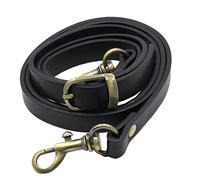 HORIALENCE Sangle De Remplacement en PU 120 Cm pour Paquet Bandoulière Femme, Style Créatif, Réglable pour Usage Quotidien, Boucle Couleur Laiton, Noir, Confort Épaule Et Traversée Corps