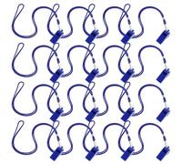 HORIALENCE Sifflets D'extérieur en Plastique Bleu à Sifflement Sonore Lot de 36 avec Cordon, Sifflet d'urgence Puissant pour Sports, Camping et Situations d'urgence
