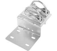 HORIALENCE Support d'Antenne Réglable en Acier Inoxydable Double Pince en U pour Montage Mural Extérieur, Compatible Répéteurs et Antennes Fibre Optique pour Station Météo