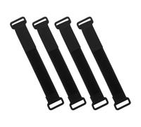 HORIALENCE Support de Fixation pour Dash Cam Voiture 4 Sangles Élastiques en Nylon Noir, Haute Résistance et Léger, Adapté Rétroviseur Arrière de Voiture